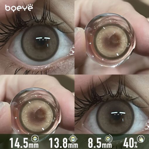 Milchkaffee Nebel Kontaktlinsen