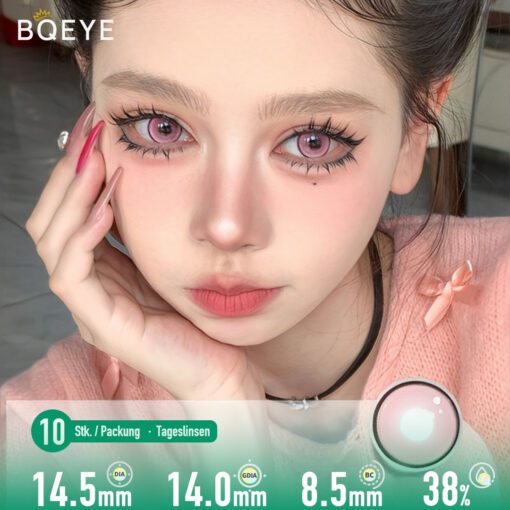 Mystische Iris Rosa Kontaktlinsen