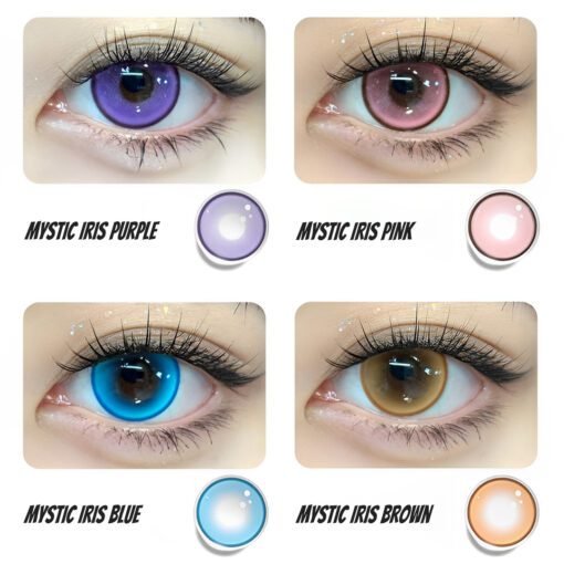 Mystische Iris Braune Kontaktlinsen (10 Stück) – Bild 2